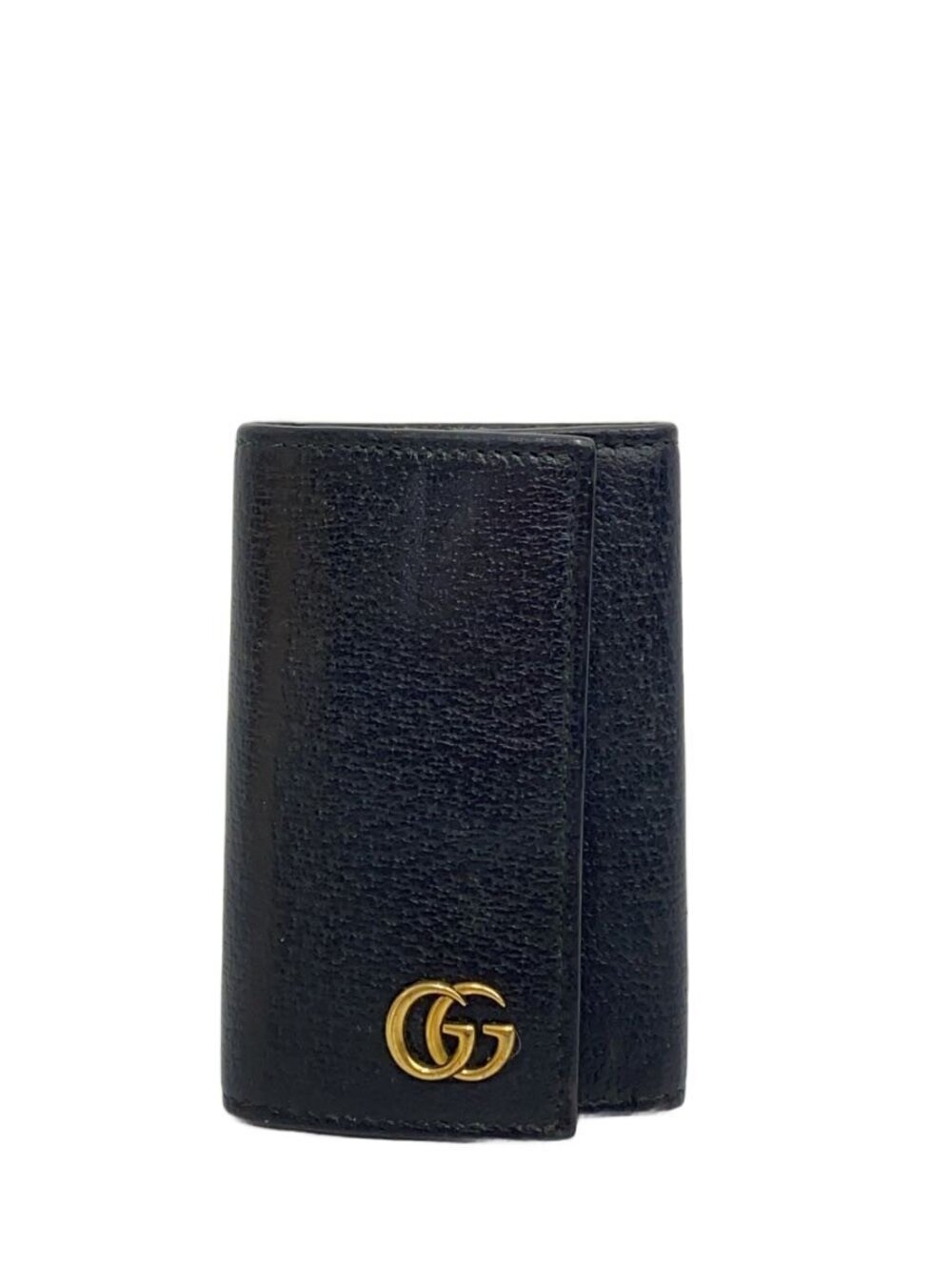 Gucci Key Case Wallet Leather Black
